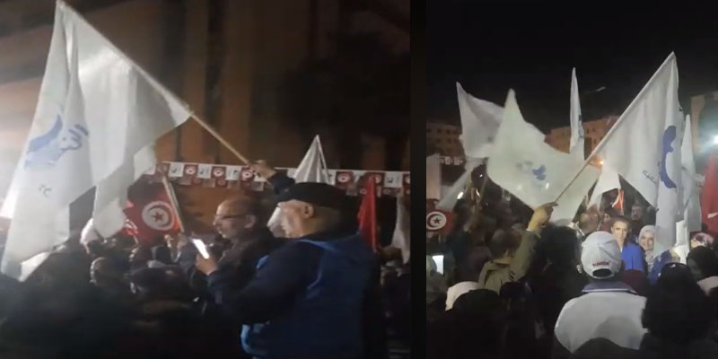 بالفيديو: أنصار حركة النهضة يحتفلون بالفوز